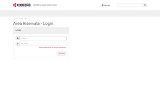 
                            5. Area Riservata - Login | KYOCERA Document …