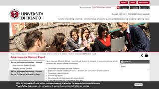 
                            7. Area riservata Studenti Esse3 | UniTrento