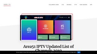 
                            6. Area51 IPTV Updated List of Channels 2019 | Kodi-Tv