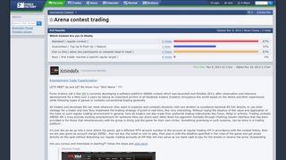 
                            7. Arena contest trading @ Forex Factory