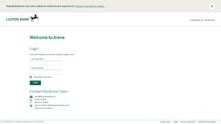 
                            9. Arena Login - Lloyds Bank Arena