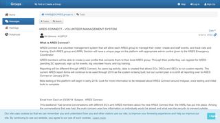 
                            7. ARES CONNECT - VOLUNTEER MANAGEMENT SYSTEM