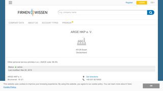 
                            1. ARGE HKP e. V., Essen - Credit Report - firmenwissen.com