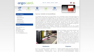 
                            5. Argo Card - Hersteller von Kunststoffkarten