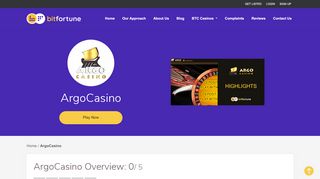 
                            9. Argo Casino Review 2019 - Experts Reviewed - BitFortune.net