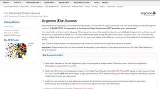 
                            7. Argonne Site Access | Advanced Photon Source