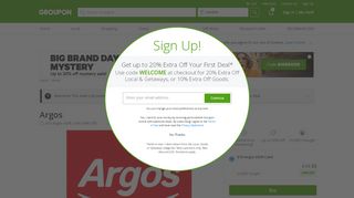 
                            8. Argos - Up To 50% Off | Groupon