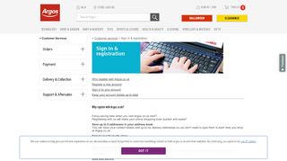 
                            4. Argos.co.uk Log in & Registration