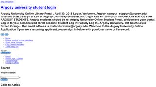 
                            5. Argosy university student login - …