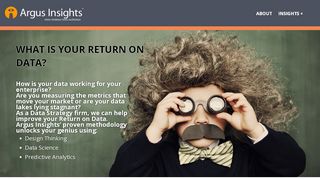 
                            7. Argus Insights - What is your Return on Data?