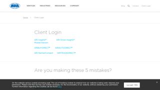 
                            7. ARI Fleet Management Services | Client Login