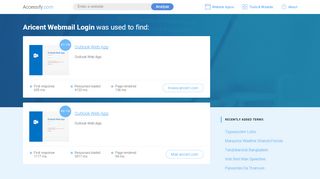 
                            5. Aricent Webmail Login at top.accessify.com