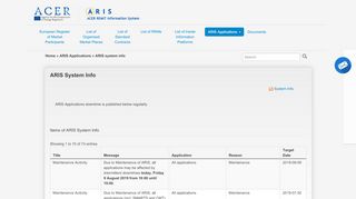 
                            3. ARIS system info - remit portal