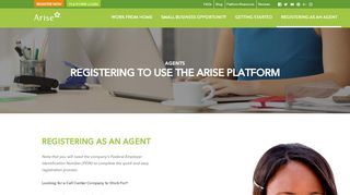 
                            2. Arise Work From Home | Registering to use the Arise Platform as an ...