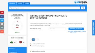 
                            9. Arising Direct Marketing Private Limited reviews - RepDigger