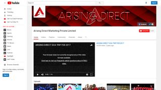 
                            3. Arising Direct Marketing Private Limited - YouTube