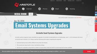 
                            9. Aristotle Upgrades Email Services - Aristotle.Net