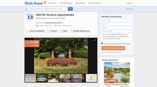 
                            9. ARIUM Weston Apartments, Morrisville NC - Walk Score