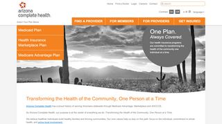 
                            3. Arizona Complete Health: Home