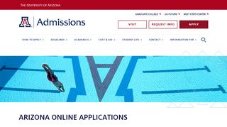
                            4. Arizona Online Applications | UA Admissions