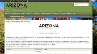 
                            4. Arizona Procurement Portal Training | State Procurement Office