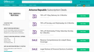 
                            8. Arizona Republic Subscription Deals & Discounts 2019