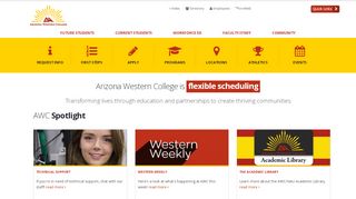 
                            10. Arizona Western College | Your Community. Your College. Your Future.