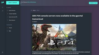 
                            5. ARK PS4 console servers now available in the gportal Gamecloud