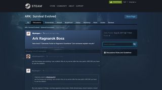 
                            4. Ark Ragnarok Boss :: ARK: Survival Evolved General Discussions