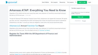 
                            4. Arkansas ATAP: Everything You Need to Know - UpCounsel