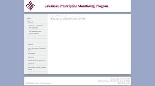 
                            3. Arkansas Prescription Monitoring Program » …