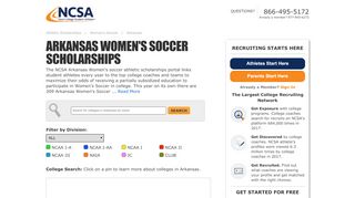 
                            8. Arkansas Women's Soccer Resource Guide - NCSA