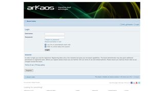 
                            2. ArKaos Users Forum • User Control Panel • Login