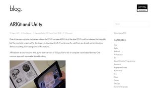 
                            9. ARKit and Unity - blog.