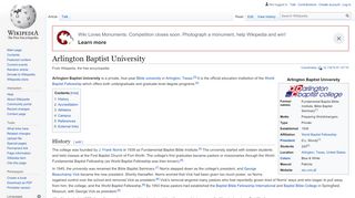 
                            4. Arlington Baptist University - Wikipedia