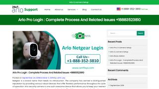 
                            9. Arlo Pro Login | Arlo Setup | +1-888 352 3810 | Arlo Login ...