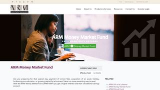 
                            3. ARM Money Market Fund - ARM Investment …