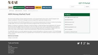 
                            6. ARM Money Market Fund - GET IT Portal