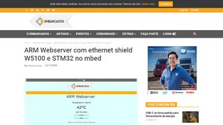 
                            6. ARM Webserver com ethernet shield W5100 e STM32 no mbed