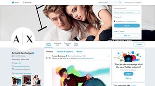 
                            6. Armani Exchange (@ArmaniExchange) | Twitter