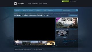 
                            6. Armored Warfare - Free Globalization Pack on Steam