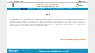 
                            3. Arms Licence Online