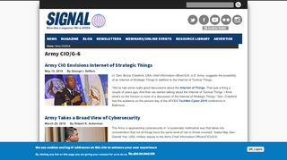 
                            4. Army CIO/G-6 | SIGNAL Magazine - AFCEA International