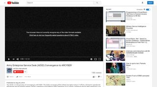 
                            8. Army Enterprise Service Desk (AESD) Convergence to ...