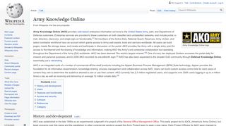 
                            10. Army Knowledge Online - Wikipedia