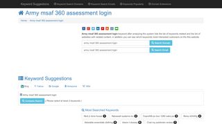 
                            5. Army msaf 360 assessment login