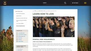 
                            5. Army Requirements and Qualifications | goarmy.com