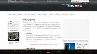 
                            10. Army Sign Up - MilitarySpot.com