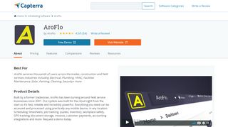 
                            6. AroFlo Reviews and Pricing - 2019 - Capterra