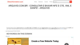 
                            6. Arquivei.com.br - Consultar e Baixar NFe e CTe, XML e ...